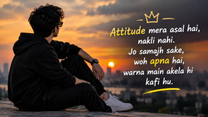 instagram shayari attitude